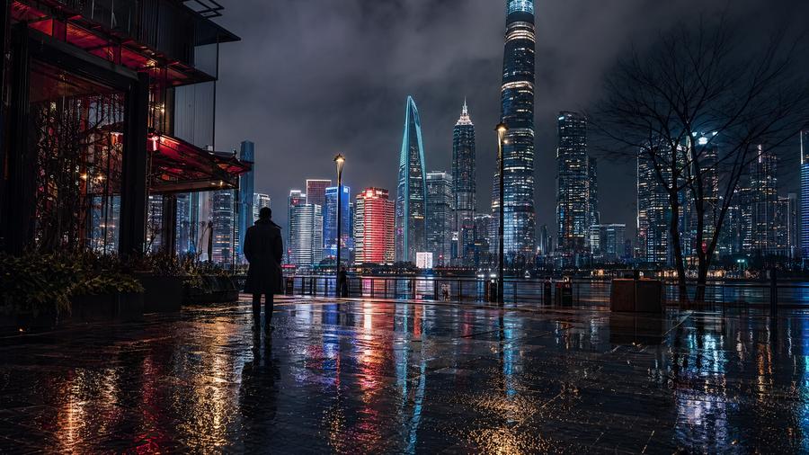 网红主播城市夜景短视频拍摄视频教程